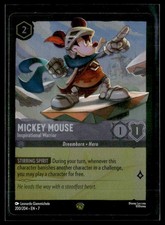 Disney Lorcana Archazia's Island Mickey Mouse Inspirational Warrior Foil 200/204