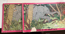 Hergé Tintin Rare 92-piece puzzle Tintin au Congo 1955 Missing 6 pc