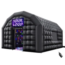 Inflatable Nightclub, 17.72 x 16.4 x 13.9 ft Inflatable Party Tent with 680W Blo