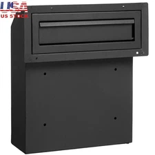 Secure Key Drop Box W/ Password Lock Rainproof Mailbox Heavy Duty Steel New