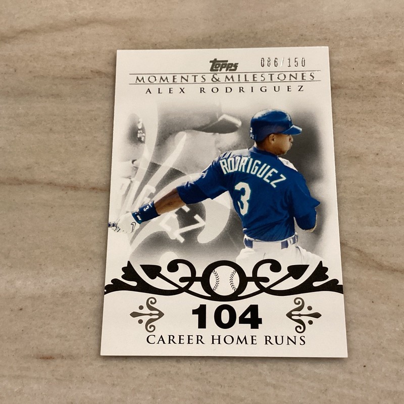 2008 Topps Moments & Milestones Alex Rodriguez #/150