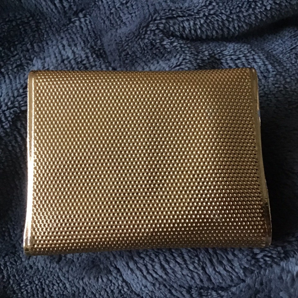 VTG Gillette Mini Safety Razor Travel Kit Snap Gold Case with 2 blades ...