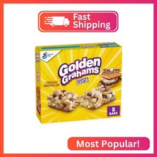 Golden Grahams Breakfast Cereal Treat Bars, S'mores, Snack Bars, 8 Ct, 8.48 oz