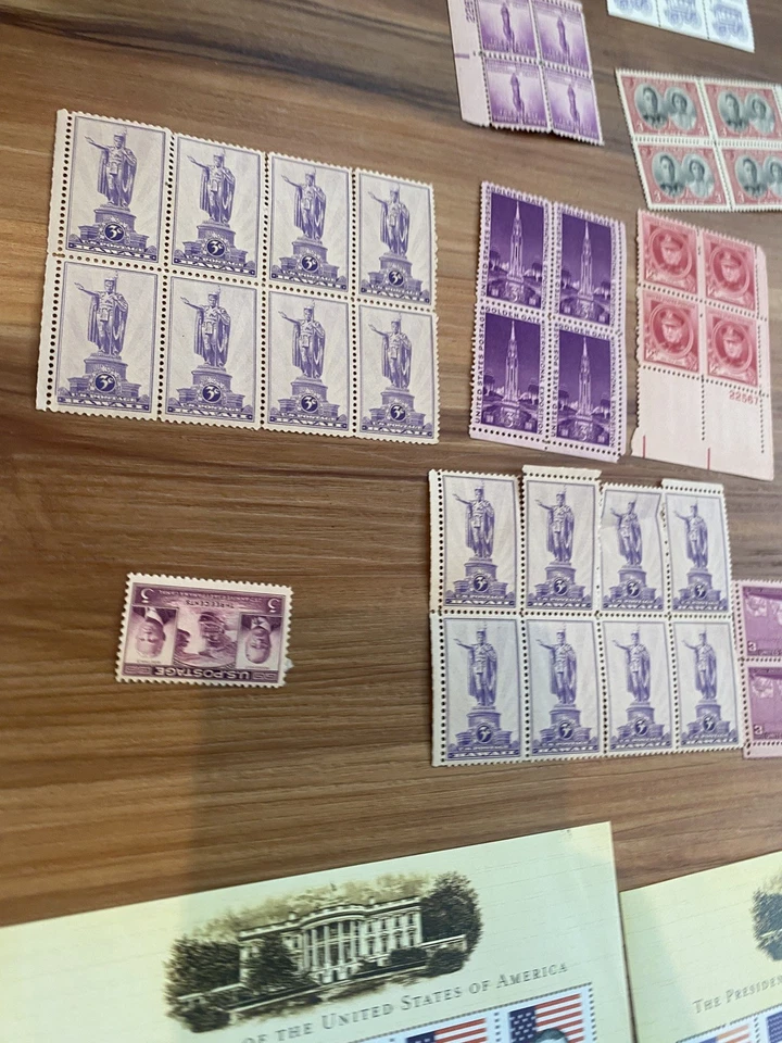 US Postage Stamp Lot Assorted MNH Mixed UNUSED Postage Due 1920-1950 sheets   - Image 2 of 4