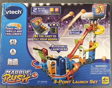 Marble Rush 3-Point Launch Set with Mini Bask...