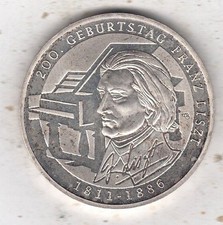 D#62 Germany Bundesrep. 10 € Euro 2016 Franz Liszt: 1 piece collector collector