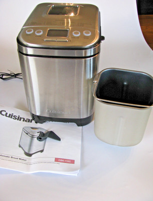 Cuisinart Automatic Bread Maker, Stainless Steel CBK-110C with Printed manual