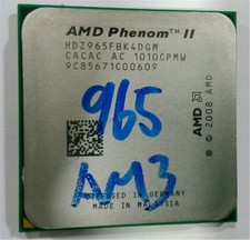 Used Quad-Core Ghz Tested HDZ965FBK4DGM Ii X4 965 - 3.4 Phenom Amd ix
