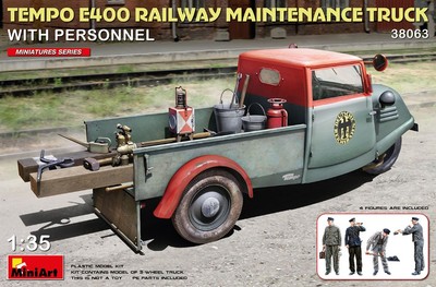 MINIART 1/35 KIT VAN TEMPO E400 RAILWAY MAINTENANCE STATISCHES MODELL
