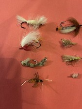Vintage Fly Fishing Flies Set Of 8