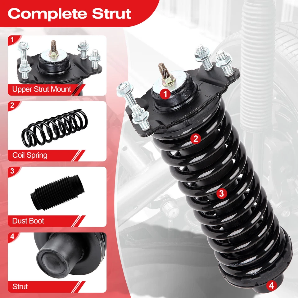 For 2005 2006 2007 Jeep Liberty Front Struts & Rear Shocks & Control Arms Kit Foto 4 de 4