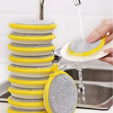 10pcs Double-sided Dish Sponge Kitchen Cleaning Wipe Dish Cloth Household Work