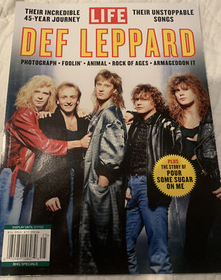 DEF LEPPARD 45 YEARS Life Special Edition Magazine Of Pour Some Sugar On Me bx19