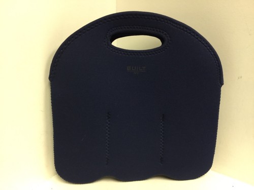 Built NY BYO 6-Pack Water Bottle Holder Neoprene Dark Blue K Monogram H9 - Picture 4 of 6