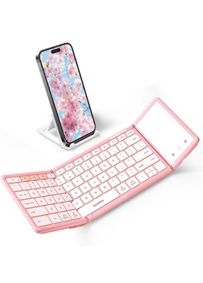 #1127. Foldable Bluetooth Keyboard with Touchpad, Full-Size Wireless Folding