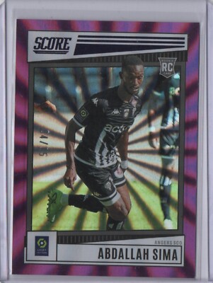 2022-23 Score Ligue 1 Uber Eats ABDALLAH SIMA Rookie RC Purple Laser /15