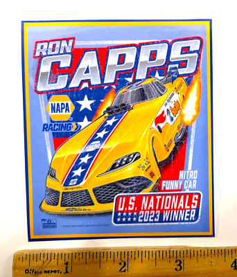 Ron Capps Toyota NHRA Prudhomme 2023 Tribute Funny Car Sticker Decal US Nats V2