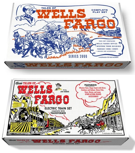 Marx Tales of Wells Fargo OR  Tales of Wells Fargo Electric Train Play Set Box
