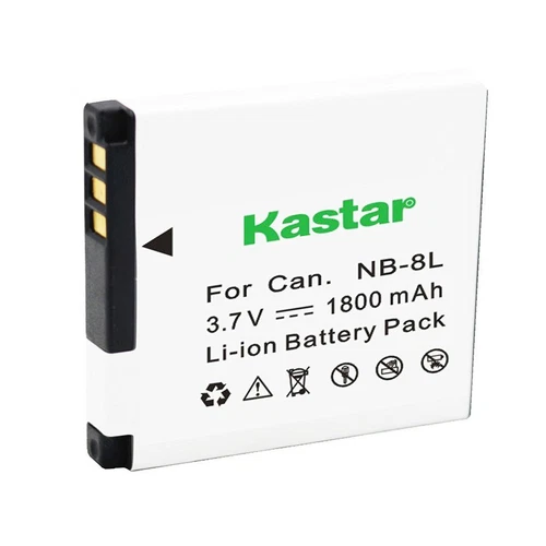 1x Kastar Battery for Canon NB-8L PowerShot A2200 A3000 A3100 A3200 A3300 IS