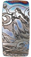 10 ozt 999 Fine Silver Art Bar- APHRODITE - ADAMO TECHNE - Limited Edition 88.87 per troy oz
