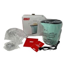 Dash Hot Air Popcorn Popper Maker w/ Measuring Cup Aqua Makes 16 Cups Electric