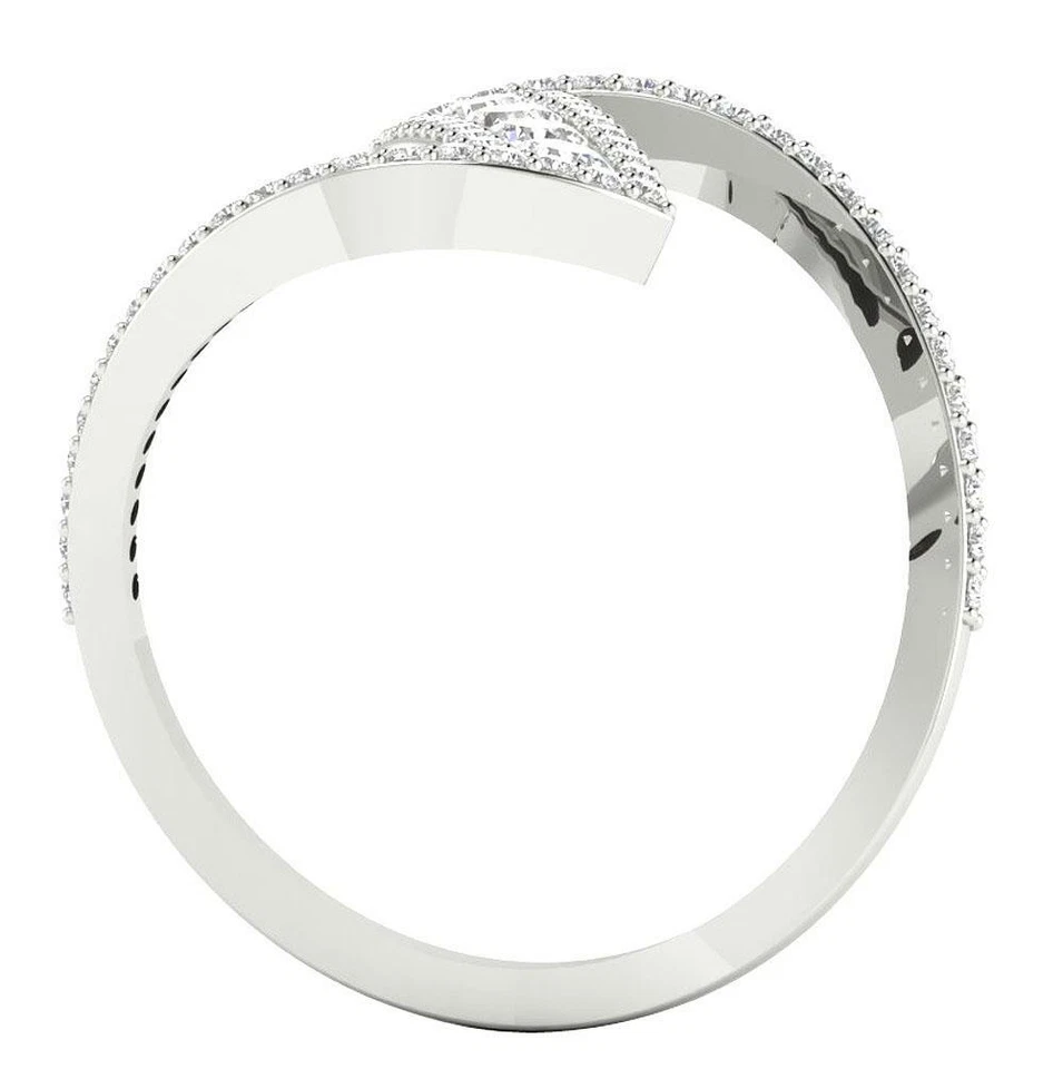 Anniversary Ring I1 G 0.80 Ct Natural Diamond 14K White Gold Prong Channel Set - Image 2 of 4