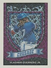 2021 Panini Chronicles CRUSADE PURPLE VELOCITY REFRACTOR #4 VLADIMIR GUERRERO JR