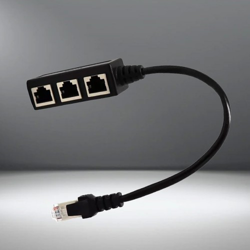 RJ45 Splitter Adapter 1 to 3 Ways CAT 7 6 5 LAN Ethernet Cable Connectorzu - 第 1/13 張圖片