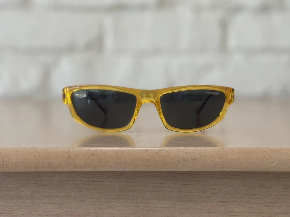 Gafas de sol Arnette Lost Boy 4260-2625/87 púrpura naranja lentes negras 55-17 3N nuevas Foto 2 de 4