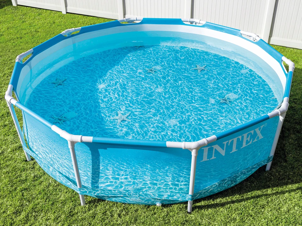 INTEX Swimming Pool Frame Beachside ø305x76cm Schwimmbad mit Filterpumpe - Bild 2 von 4