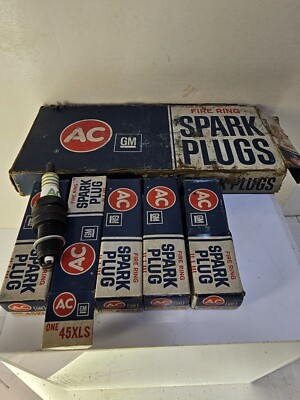 Vintage NOS AC Delco 45XLS Spark Plug Set Of 6