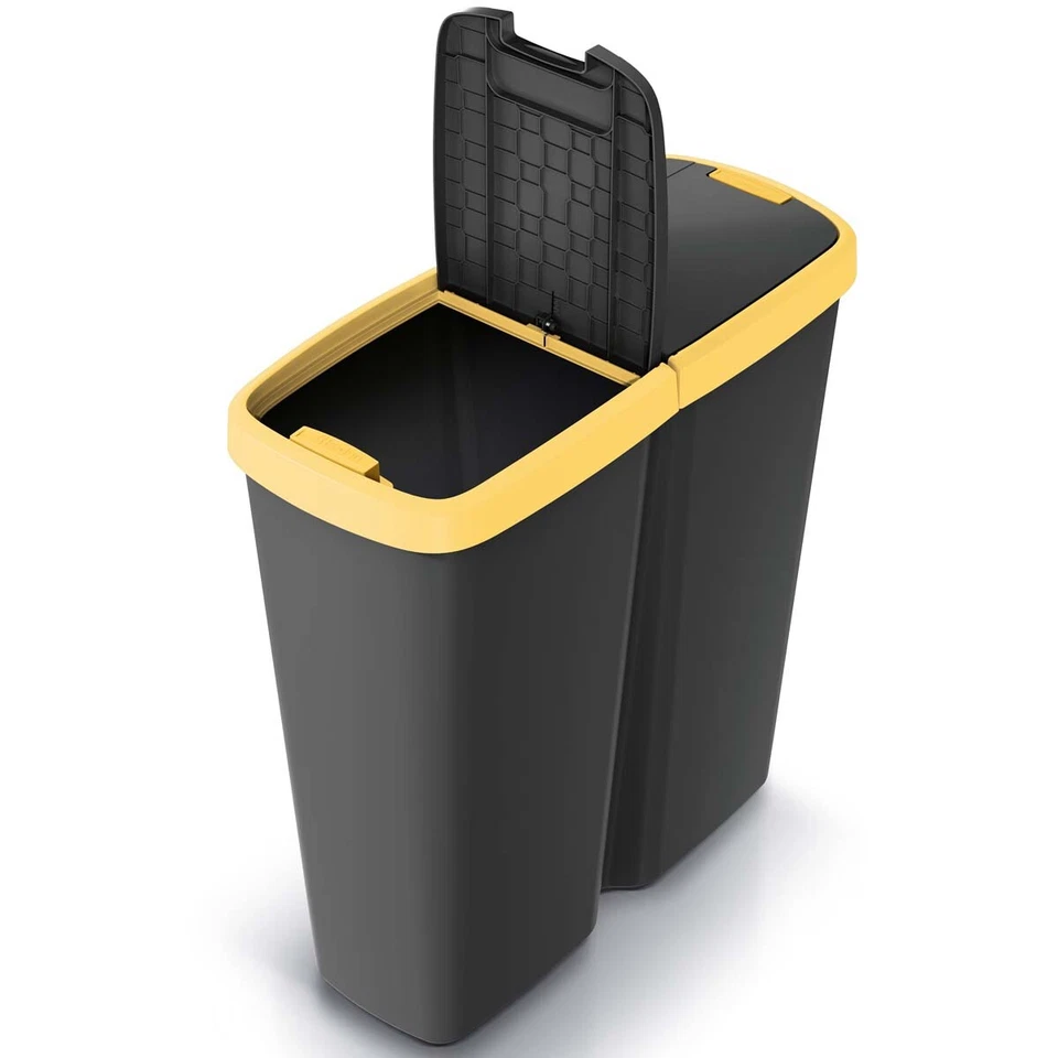 KEDEN® Mülleimer Abfalleimer 50L Küche mit Deckel Kunststoff Duo Küche Behälter - Bild 4 von 4