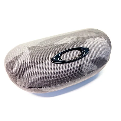 1 großes Oakley Brillenetui Etui grau camouflage für gebogene Sonnenbrillen Neu - Bild 1 von 3