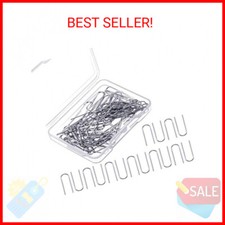 100 Pcs High Temperature Nichrome Wire Jump Rings, 21 Gauge with Plastic Storage