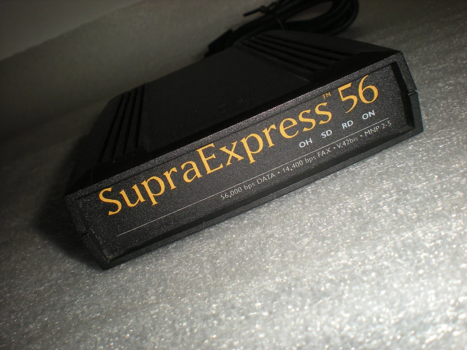 Vintage Diamond Supra Express 56e MAC V.42bis Fax Modem ONLY NO POWER ADAPTER - Image 2 of 4