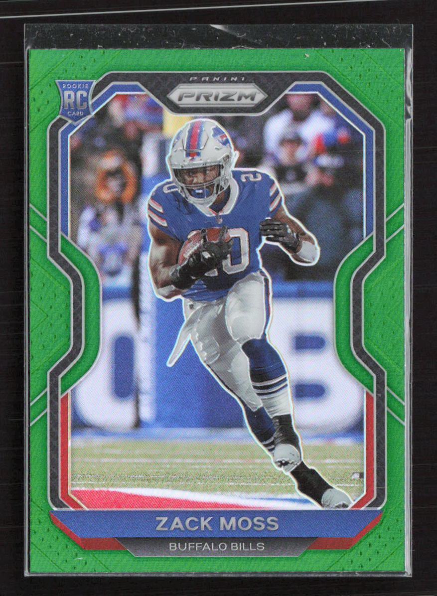 2020 Panini Prizm #311 Zack Moss Prizm Green Buffalo Bills (V)