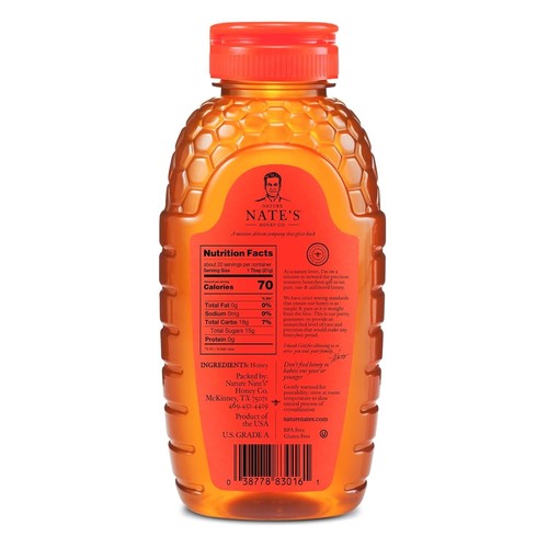 Nature Nate's 100% Pure, Raw & Unfiltered, All-natural Sweetener Honey - Picture 6 of 9