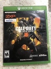 CALL OF DUTY Black Ops IIII XBOX ONE S X-BOX 1 GAME AND CASE COMPLETE