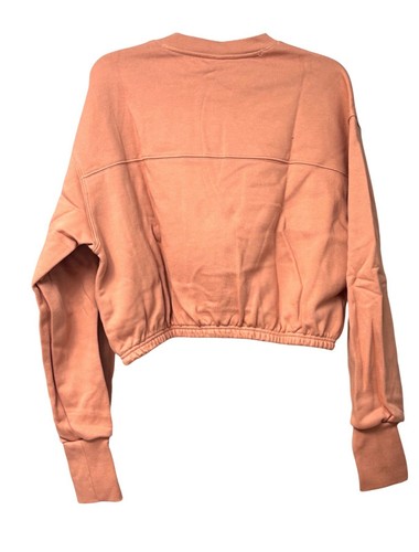 Reebok Women's Classics Cotton French Terry Cropped Sweatshirt, Canyon Coral, L - 第 10/11 張圖片