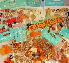 Jolee's Boutique Stickers Assorted - FALL Leaves THANKSGIVING Pumpkins -YOU PICK