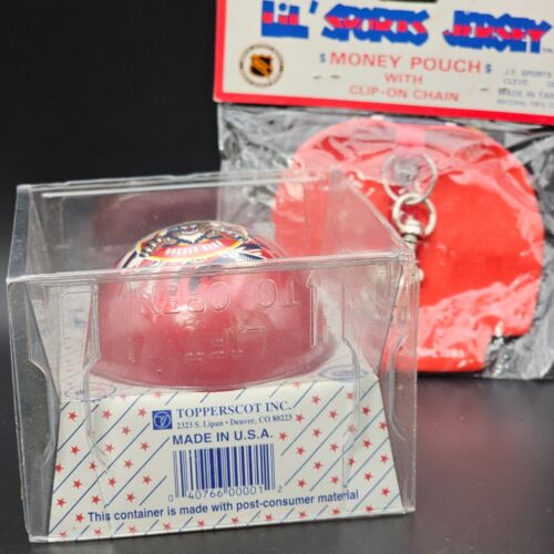 VTG Florida Panthers Money Pouch Jersey w/ NHL Glass Ornament Made In U.S.A. NIB - Imagen 5 de 6