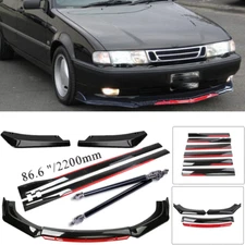 For Saab 2003-2007 Front Bumper Lip Spoiler Splitter Side Skirt Body