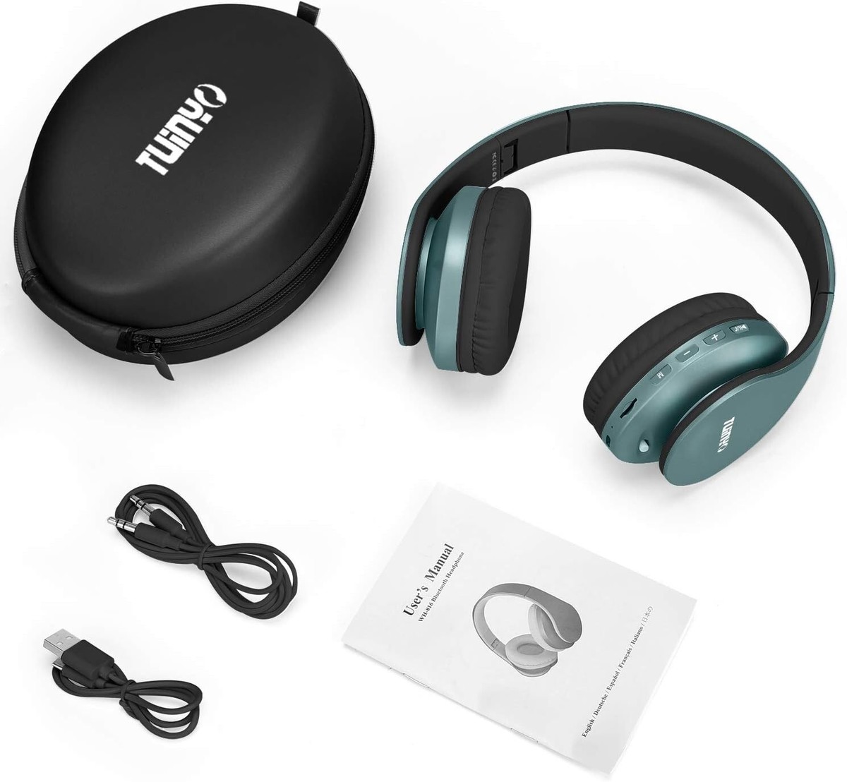 TUINYO Wireless Headphones Over Ear, Bluetooth Headphones with