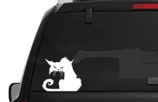 Alley Cat Die Cut Vinyl Decal Window Sticker Cat Lover Laptop Phone Wall Graphic