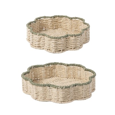 Multipurpose Woven Storage Basket Easy Carry Organization Holder for Daily Use