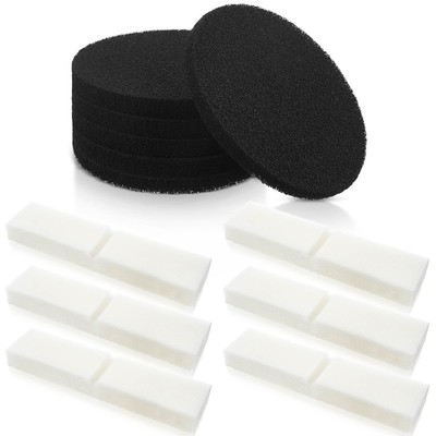12 Pcs Fluval Fx6 Filter Replacement Aquarium Sponge Foam Filter Pads and Car...