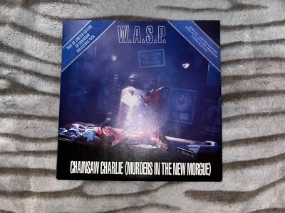 W.A.S.P. Chainsaw Charlie Parlophone UK 1992 Limited Etched 7'' Vinyl Single VG+