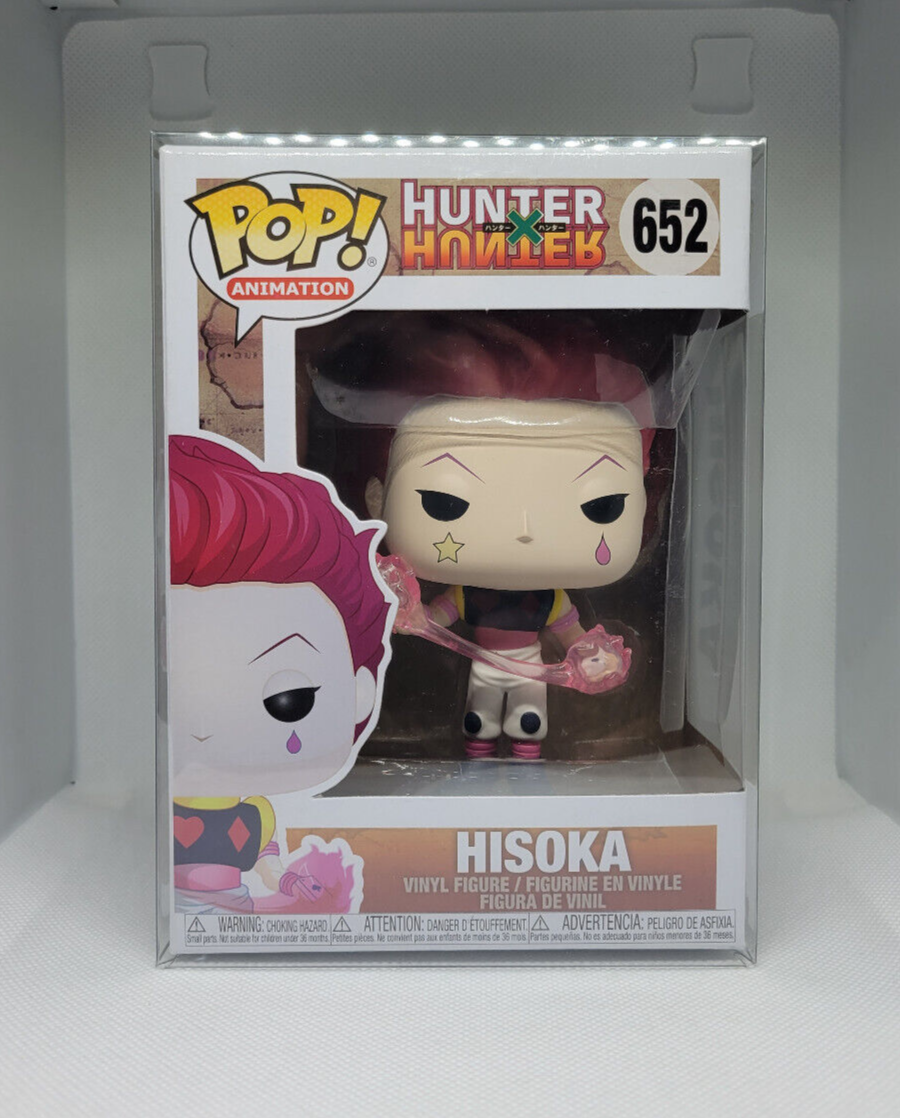 FUNKO POP! HISOKA #652 HUNTER X HUNTER VINYL FIGURE W/ PROTECTOR