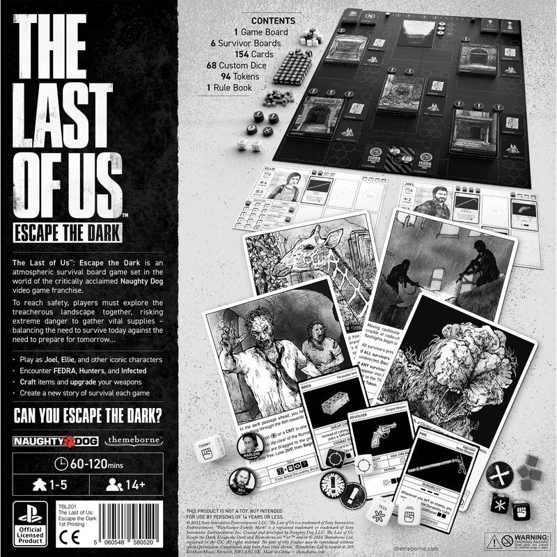 The Last of Us: Escape the Dark Board Game, Themborne, New! Survival Horror - Image 2 of 2