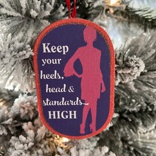 New Kurt Adler 4 Female Empowerment Christmas Ornament W/Saying -Standards Hig